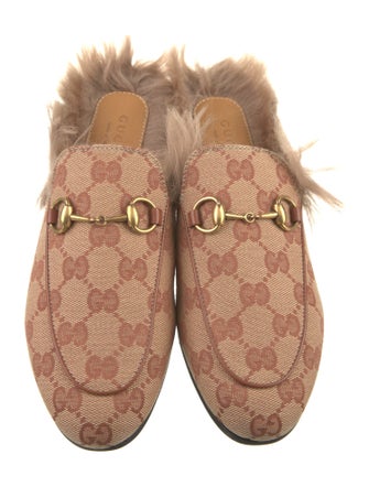 Gucci Canvas Printed Mules