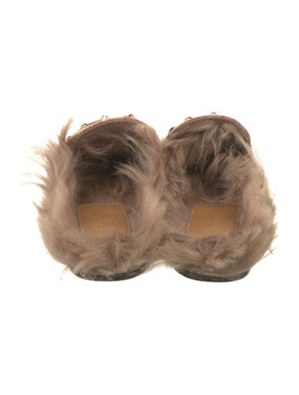 Gucci Canvas Printed Mules