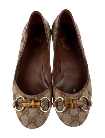 Gucci GG Canvas Canvas Ballet Flats