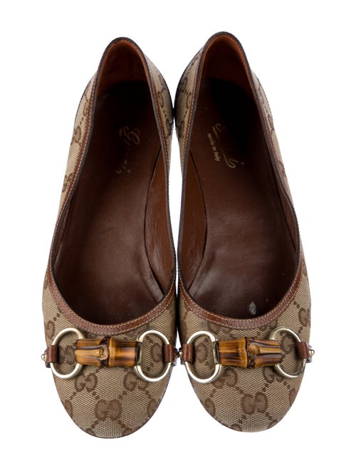 Gucci GG Canvas Canvas Ballet Flats