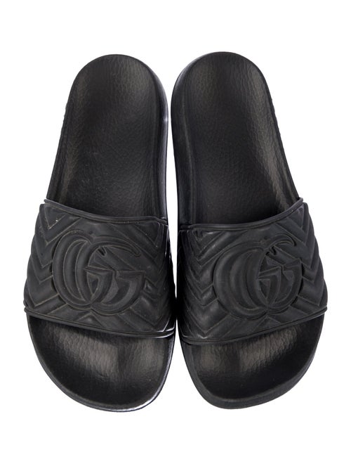 Gucci Double G Logo Rubber Slides