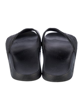 Gucci Double G Logo Rubber Slides
