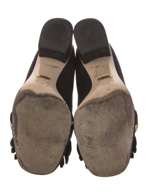 Gucci Double G Logo Suede Pumps