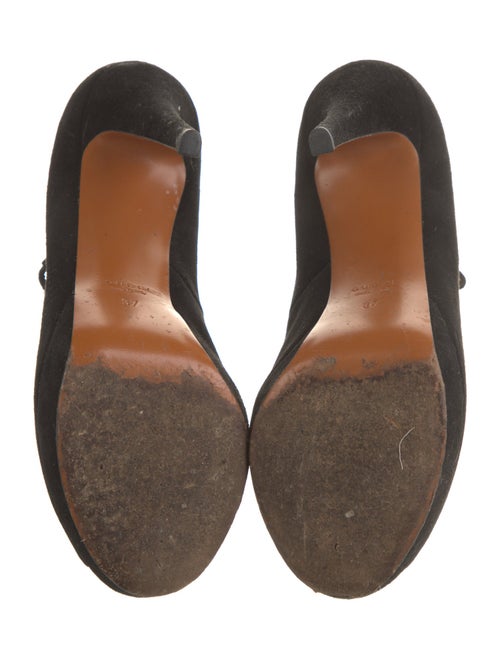 Gucci Suede T-Strap Pumps