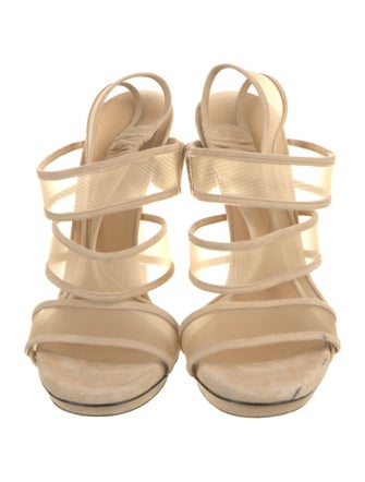 Gucci Mesh Slingback Sandals