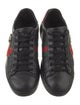 Gucci Web Accent Leather Sneakers