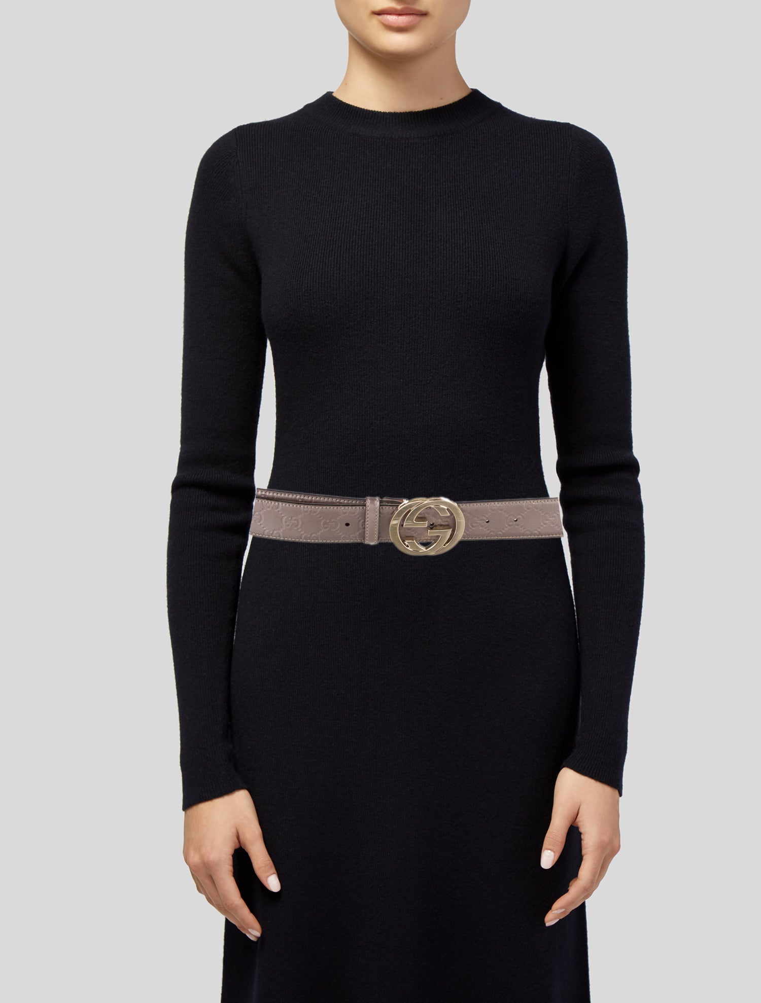 Gucci GG Logo Leather Belt