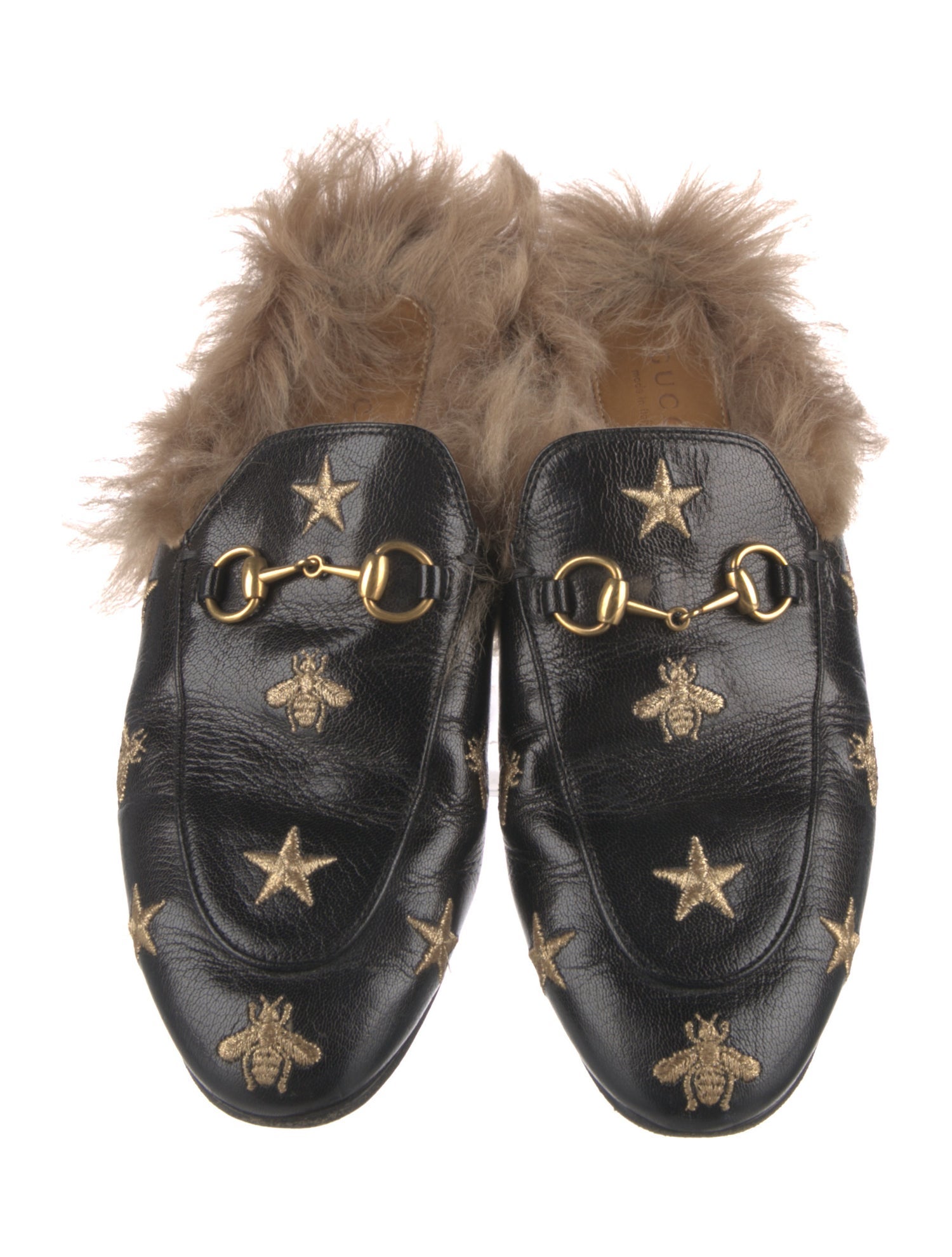 Gucci Horsebit Accent Leather Mules