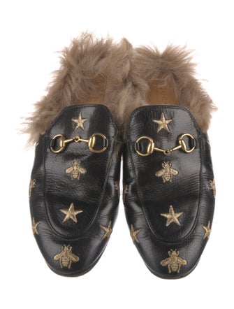 Gucci Horsebit Accent Leather Mules