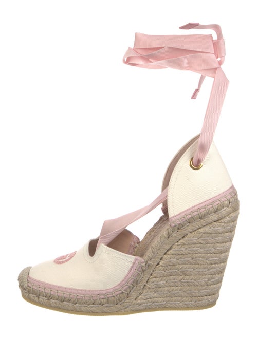 Gucci Canvas Colorblock Pattern D'Orsay Pumps