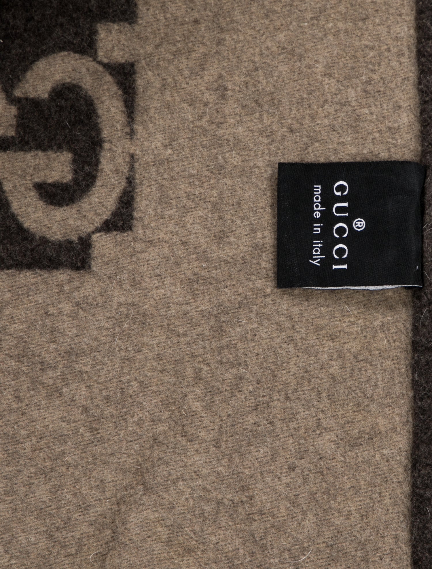 Gucci Wool Blend GG Throw Blanket
