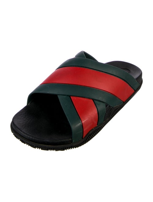 Gucci Web Accent Rubber Slides
