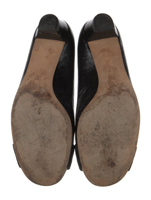 Gucci Interlocking G Logo Patent Leather Flats