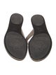 Gucci Double G Logo Leather Flip Flops