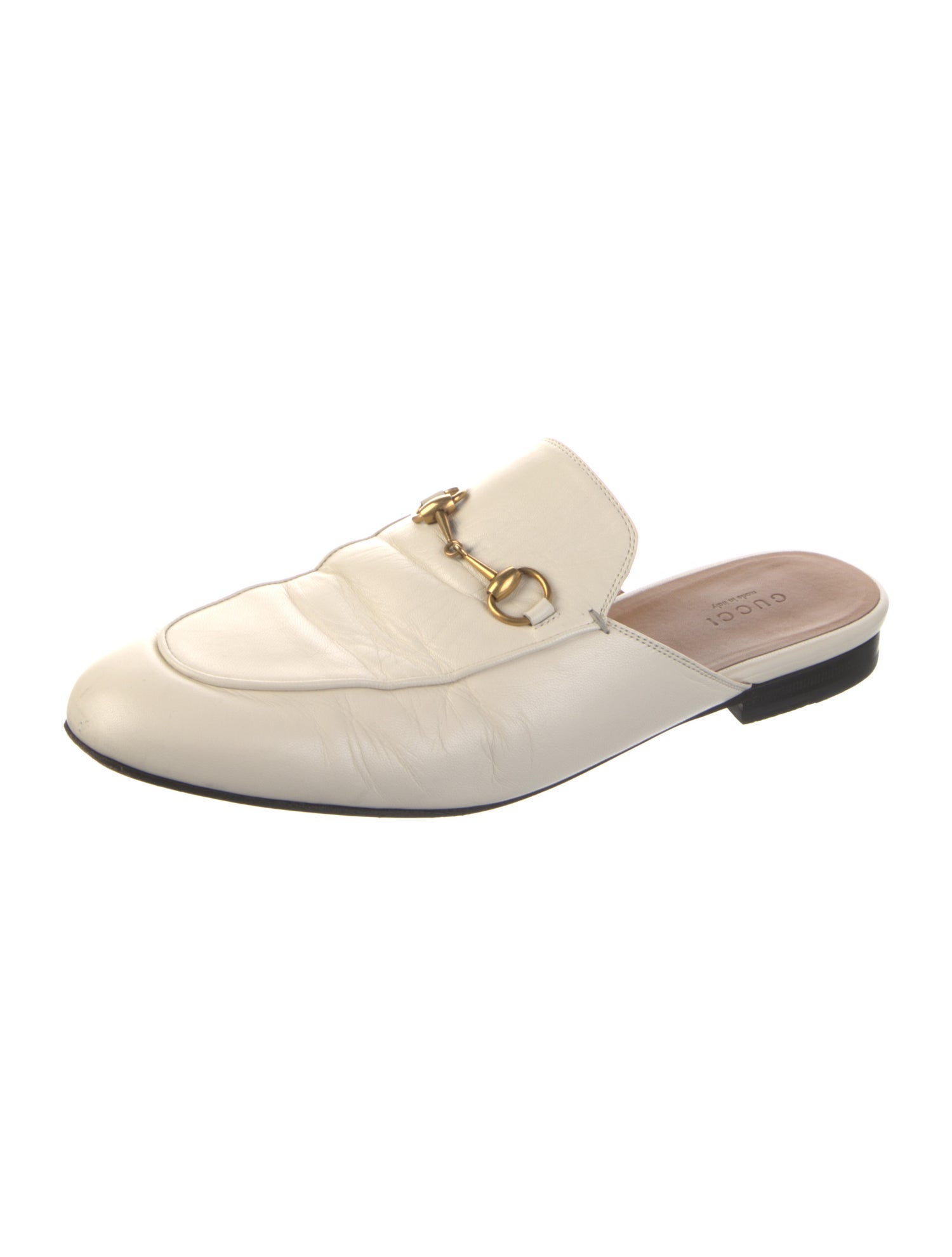 Gucci Horsebit Accent Leather Mules