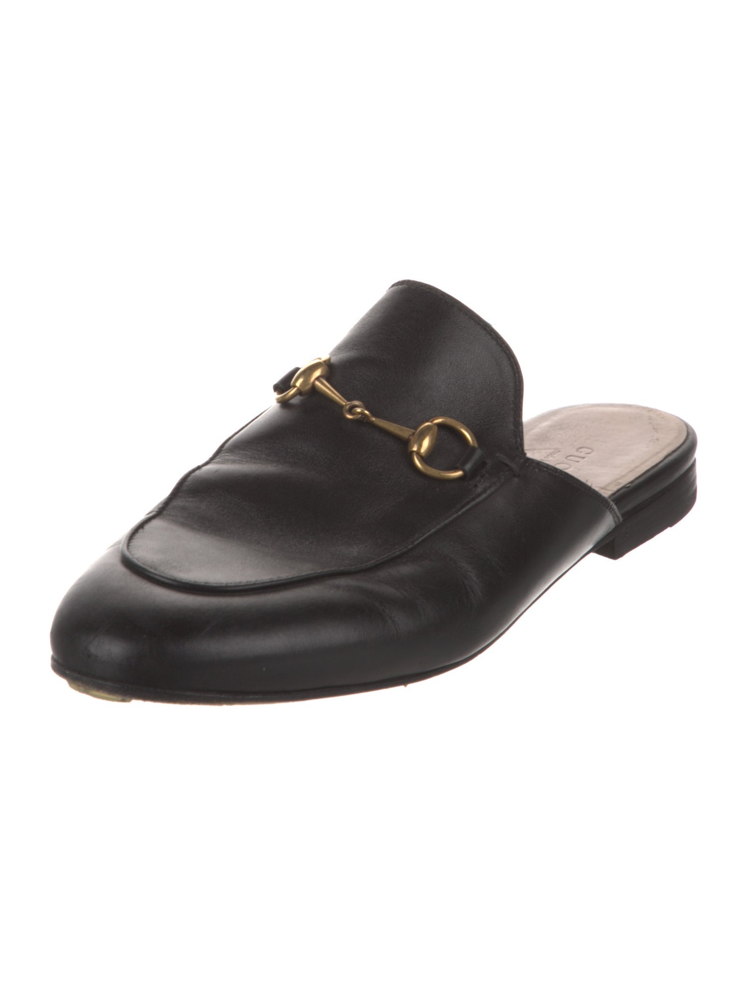 Gucci Horsebit Accent Leather Mules