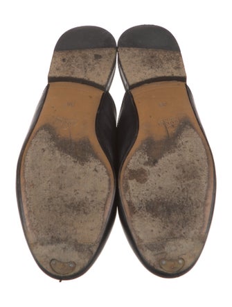 Gucci Horsebit Accent Leather Mules