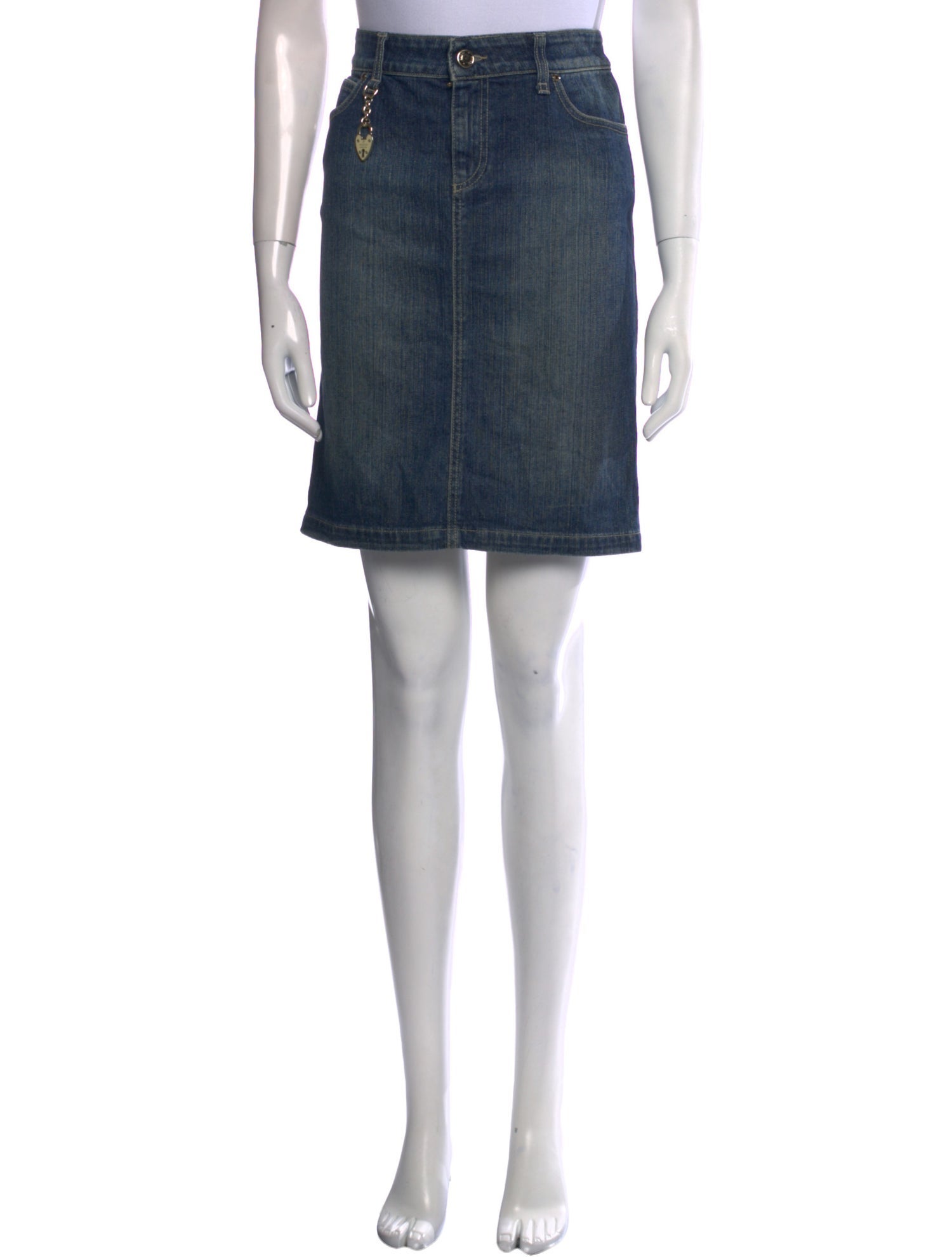 Gucci Chain-Link Accents Knee-Length Skirt