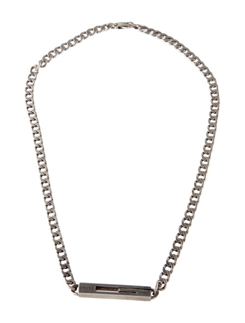 Gucci G Bar Pendant Necklace