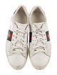 Gucci Web Accent Leather Sneakers