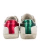 Gucci Web Accent Leather Sneakers