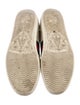 Gucci Web Accent Leather Sneakers