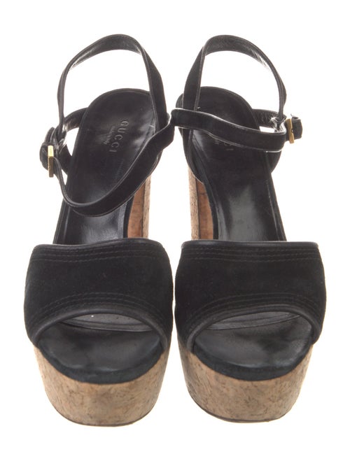 Gucci Suede Slingback Sandals