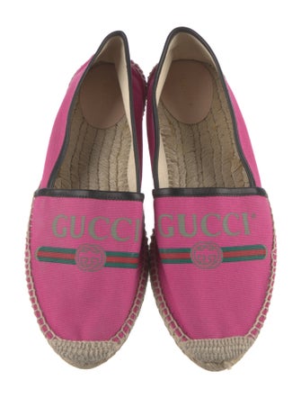 Gucci Web Accent Canvas Espadrilles