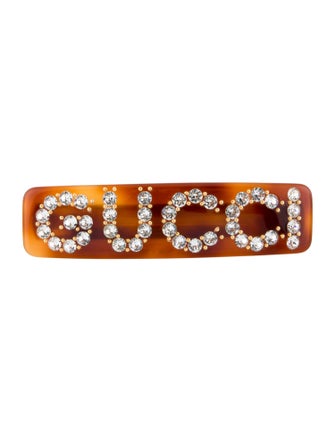 Gucci Resin Tortoise Shell Hair Clip