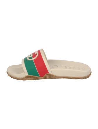 Gucci Web Accent Rubber Slides