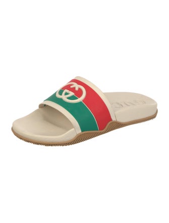 Gucci Web Accent Rubber Slides