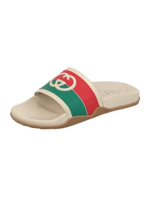 Gucci Web Accent Rubber Slides