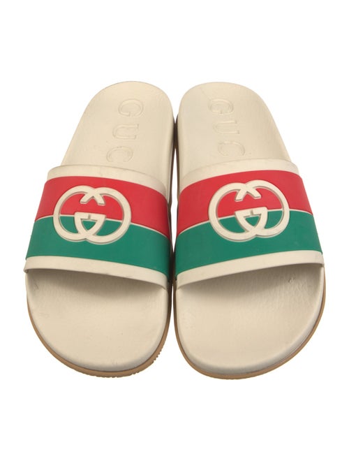 Gucci Web Accent Rubber Slides