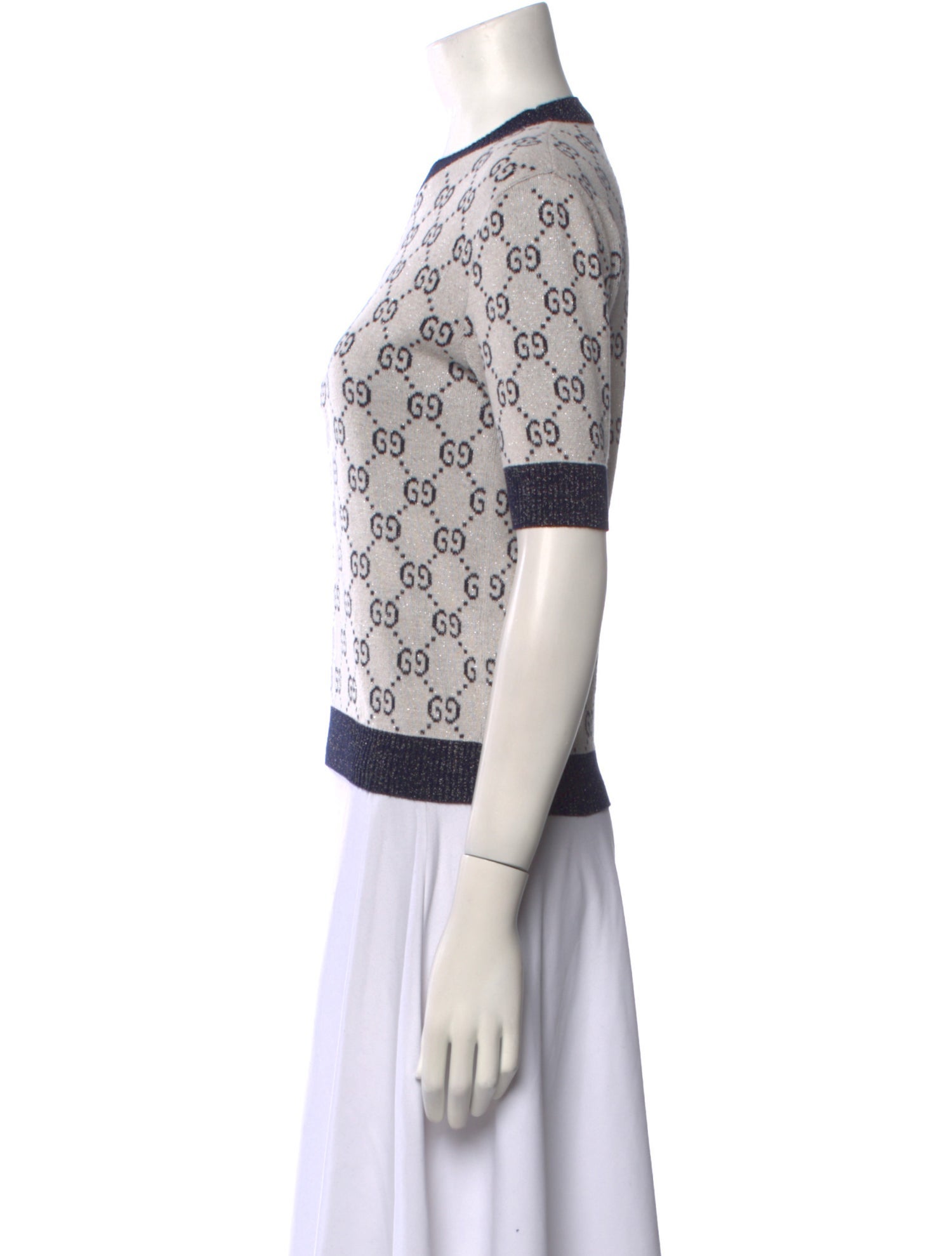 Gucci Printed Crew Neck Sweater