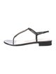 Gucci Interlocking G Logo Patent Leather T-Strap Sandals
