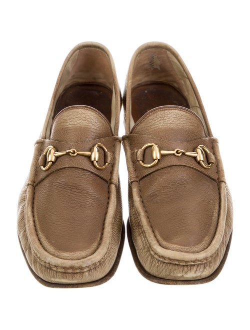 Gucci Horsebit Accent Leather Dress Loafers