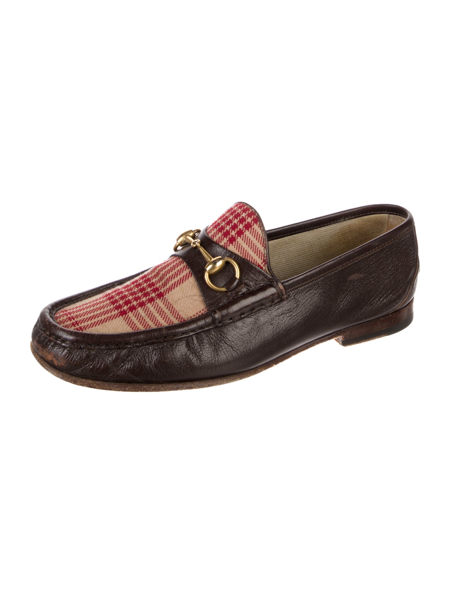 Gucci Horsebit Accent Leather Dress Loafers