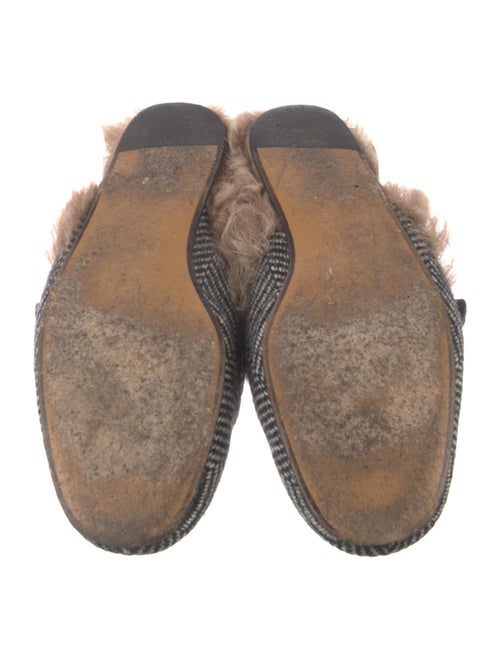 Gucci Web Accent Wool Mules
