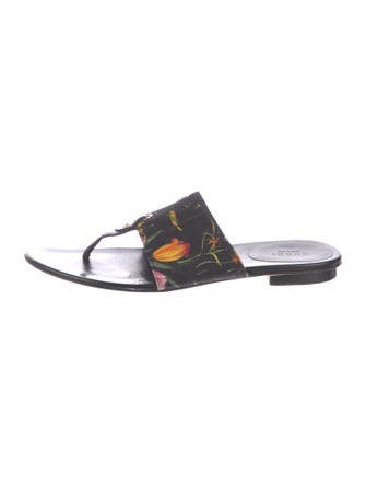 Gucci Canvas Floral Print Slides