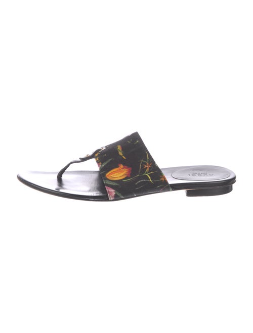 Gucci Canvas Floral Print Slides