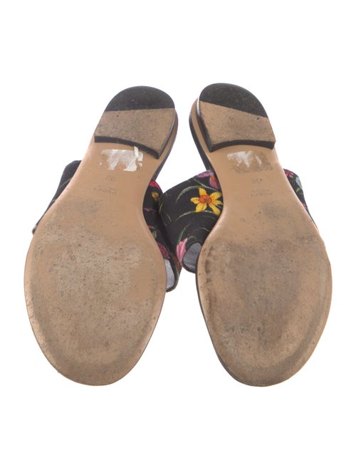 Gucci Canvas Floral Print Slides
