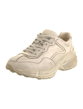Gucci Leather Distressed Accents Chunky Sneakers