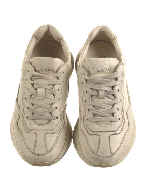Gucci Leather Distressed Accents Chunky Sneakers