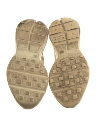 Gucci Leather Distressed Accents Chunky Sneakers