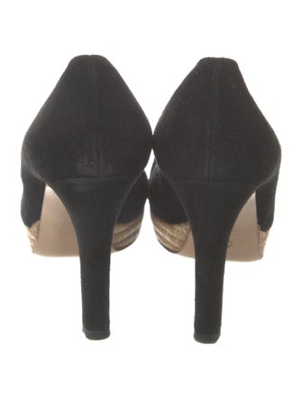 Gucci Horsebit Accent Suede Pumps