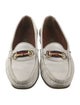 Gucci Web Accent Leather Loafers