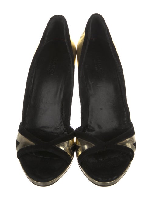 Gucci Interlocking G Logo Leather Slingback Sandals