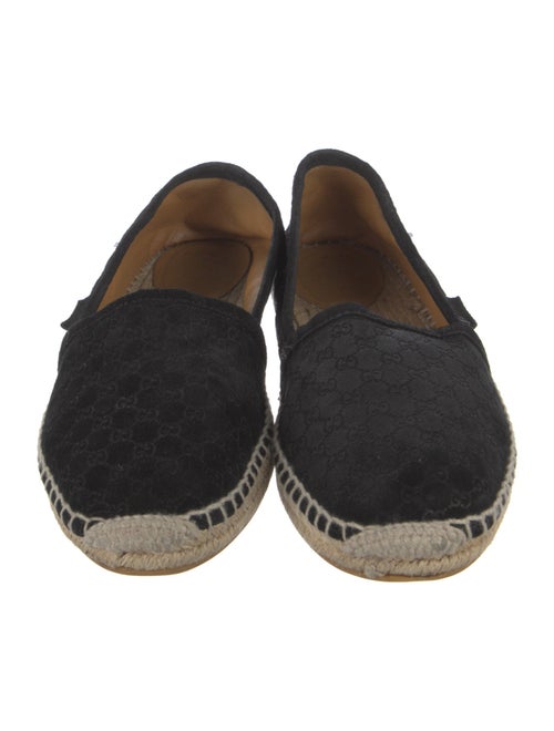 Gucci Microguccissima Pattern Suede Espadrilles