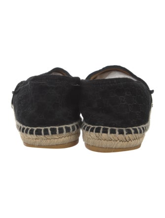 Gucci Microguccissima Pattern Suede Espadrilles