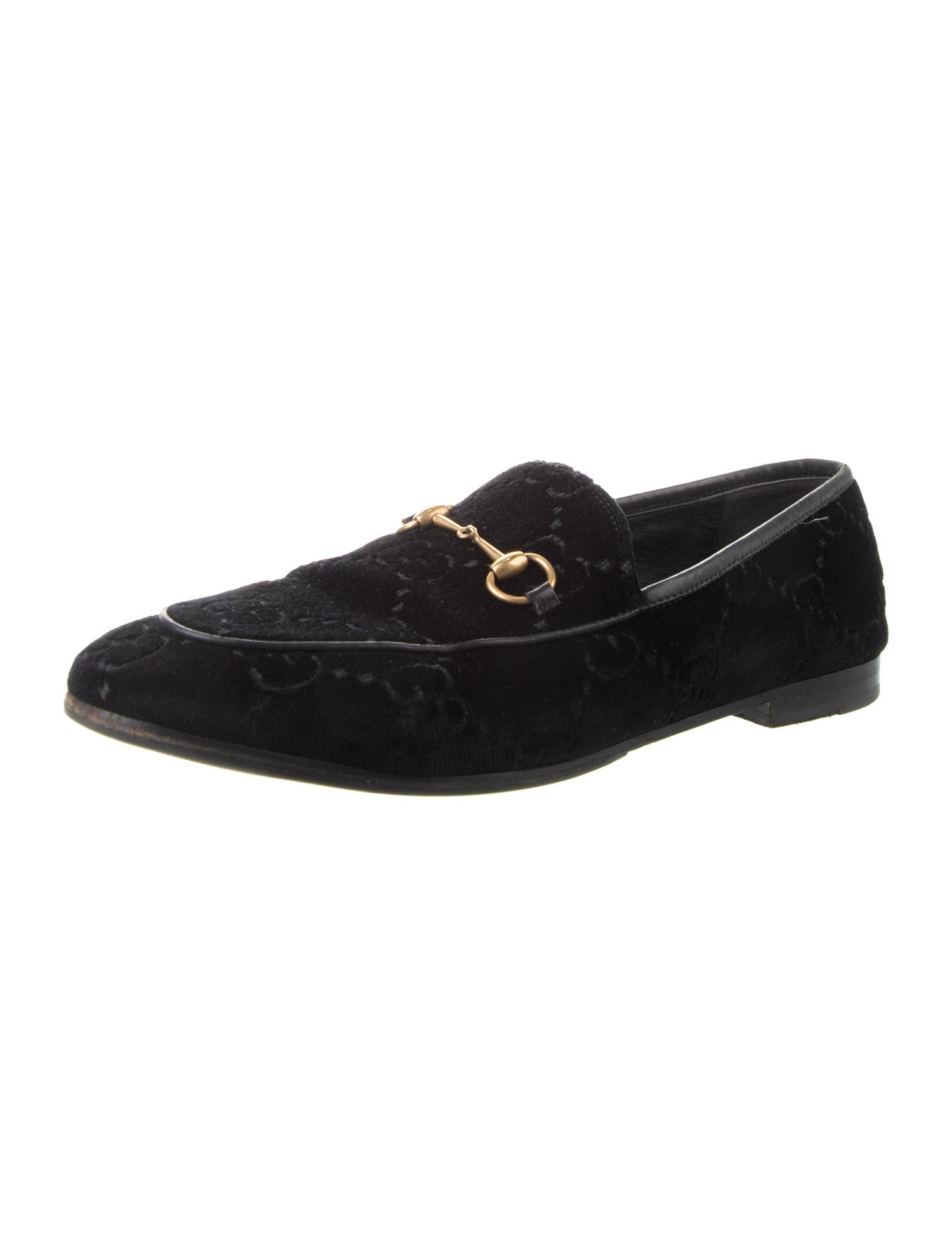 Gucci GG Logo Velvet Loafers